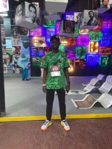 Hon Simeon fully kitted for the Marathon 