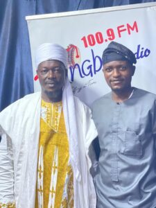 Sheik Kajola with Mogaji Olalekan Efficient after the program 